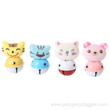 eco-friendly stocked animal shaped plush cat toy